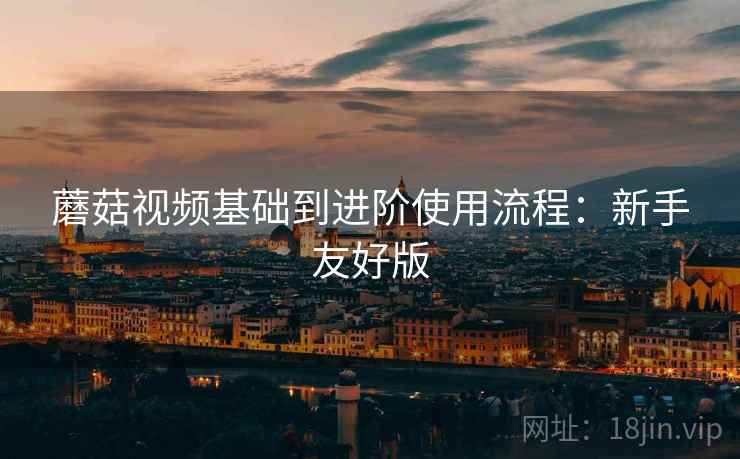 蘑菇视频基础到进阶使用流程：新手友好版