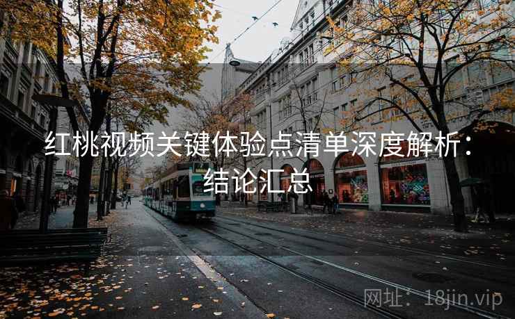 红桃视频关键体验点清单深度解析：结论汇总