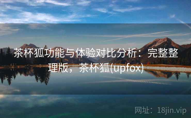 茶杯狐功能与体验对比分析：完整整理版，茶杯狐(upfox)