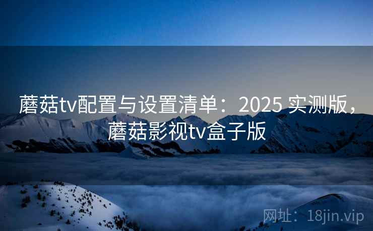 蘑菇tv配置与设置清单：2025 实测版，蘑菇影视tv盒子版